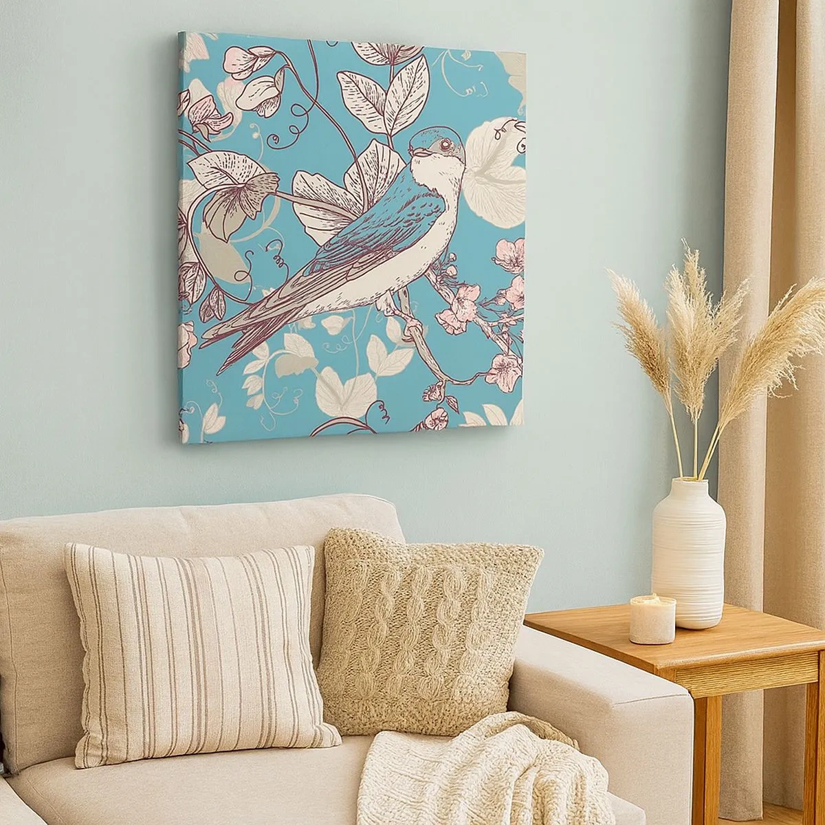 Vászonkép - A vörös és ezüst tűlevelűben - 30x30 cm