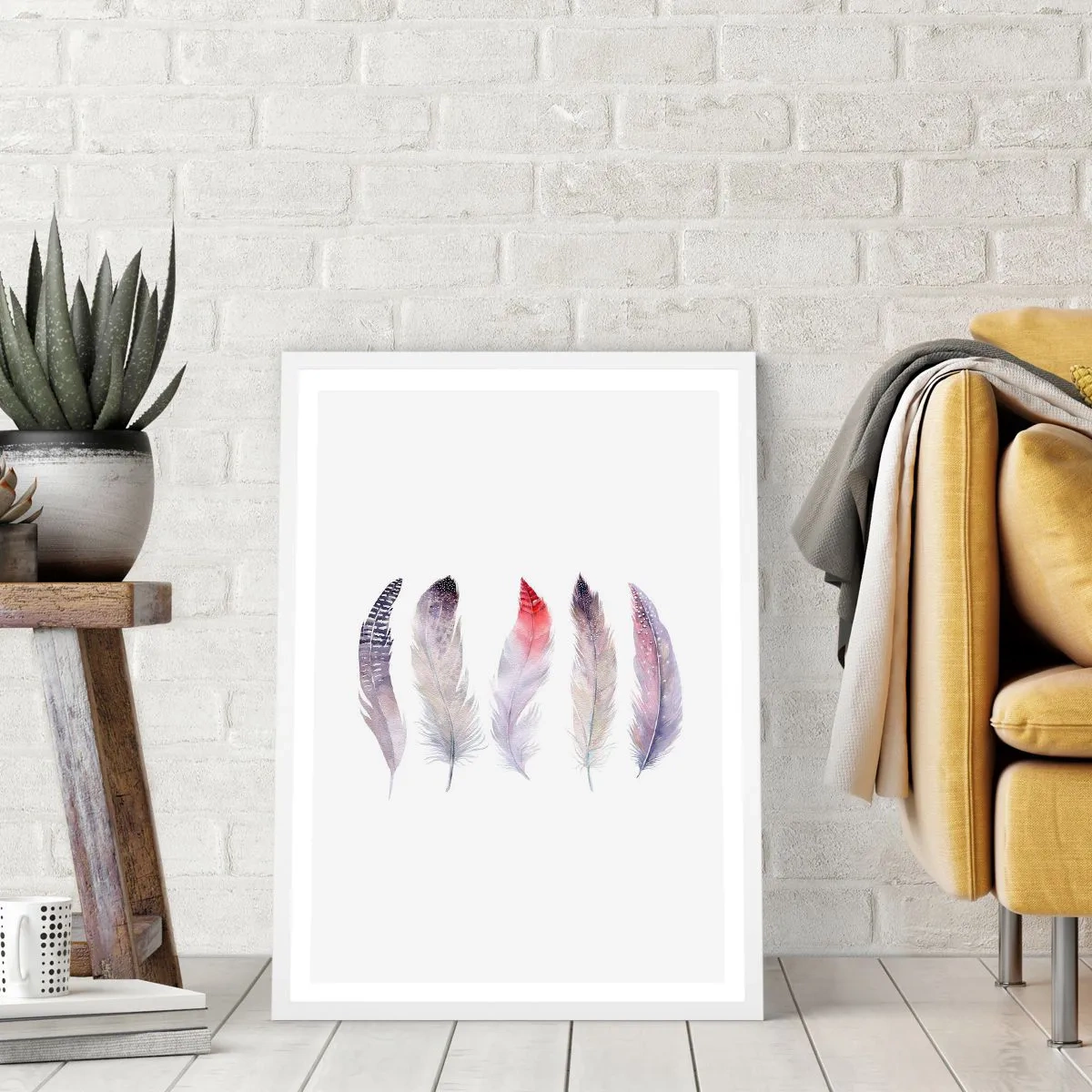 Poszter fekete keretben - Gyengéd, mint a sokszínű köd - 30x40 cm