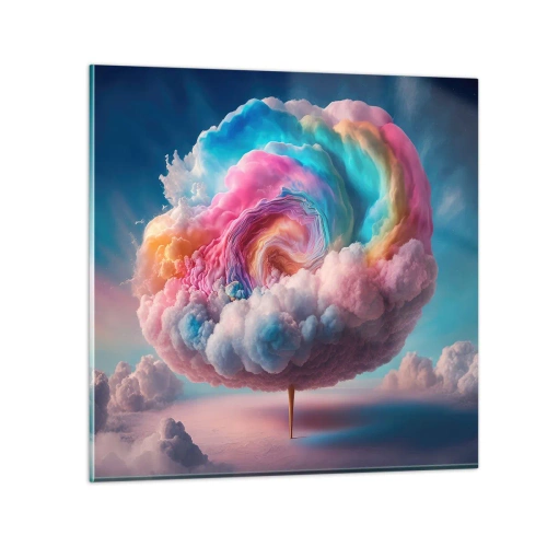 Üveg kép - Álom egy vidámparkról - 70x70 cm