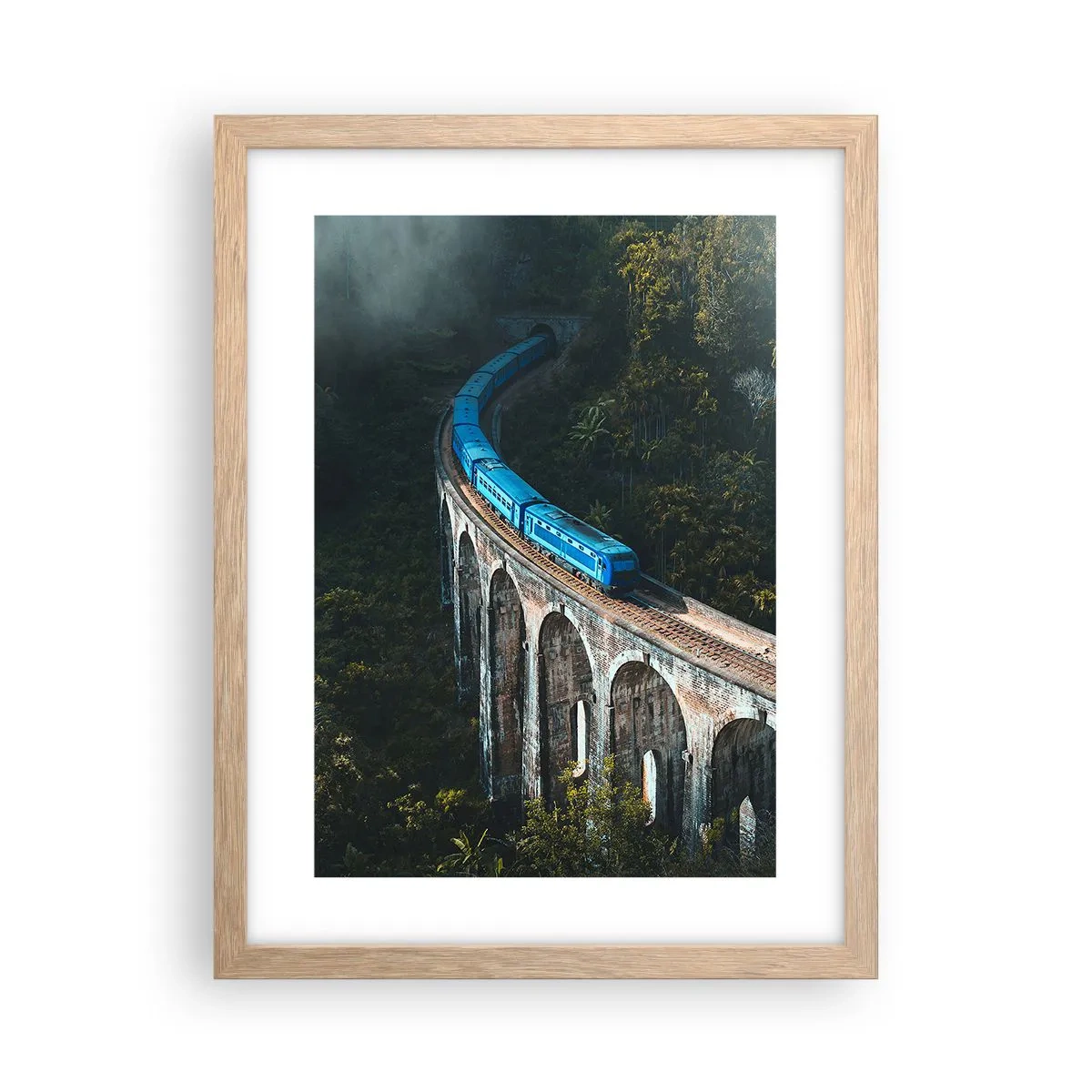 Poszter világos tölgy keretben - Vonzódás a természethez   - 30x40 cm