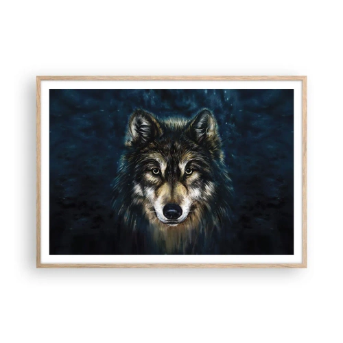 Poszter világos tölgy keretben - Alfa? És az omega - 100x70 cm