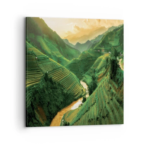 Vászonkép - Vietnámi völgy - 70x70 cm