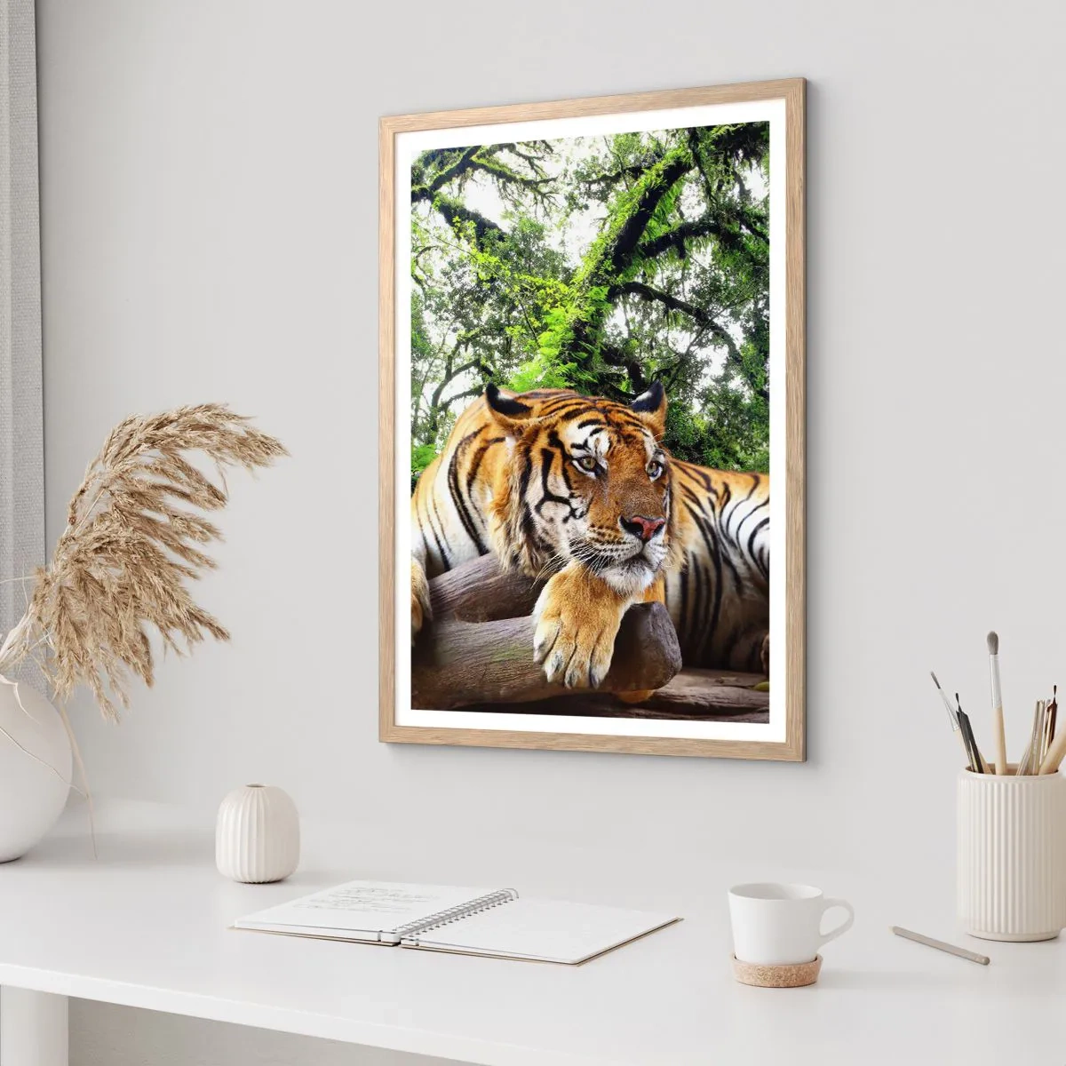 Poszter világos tölgy keretben - Tisztelettel - 70x100 cm