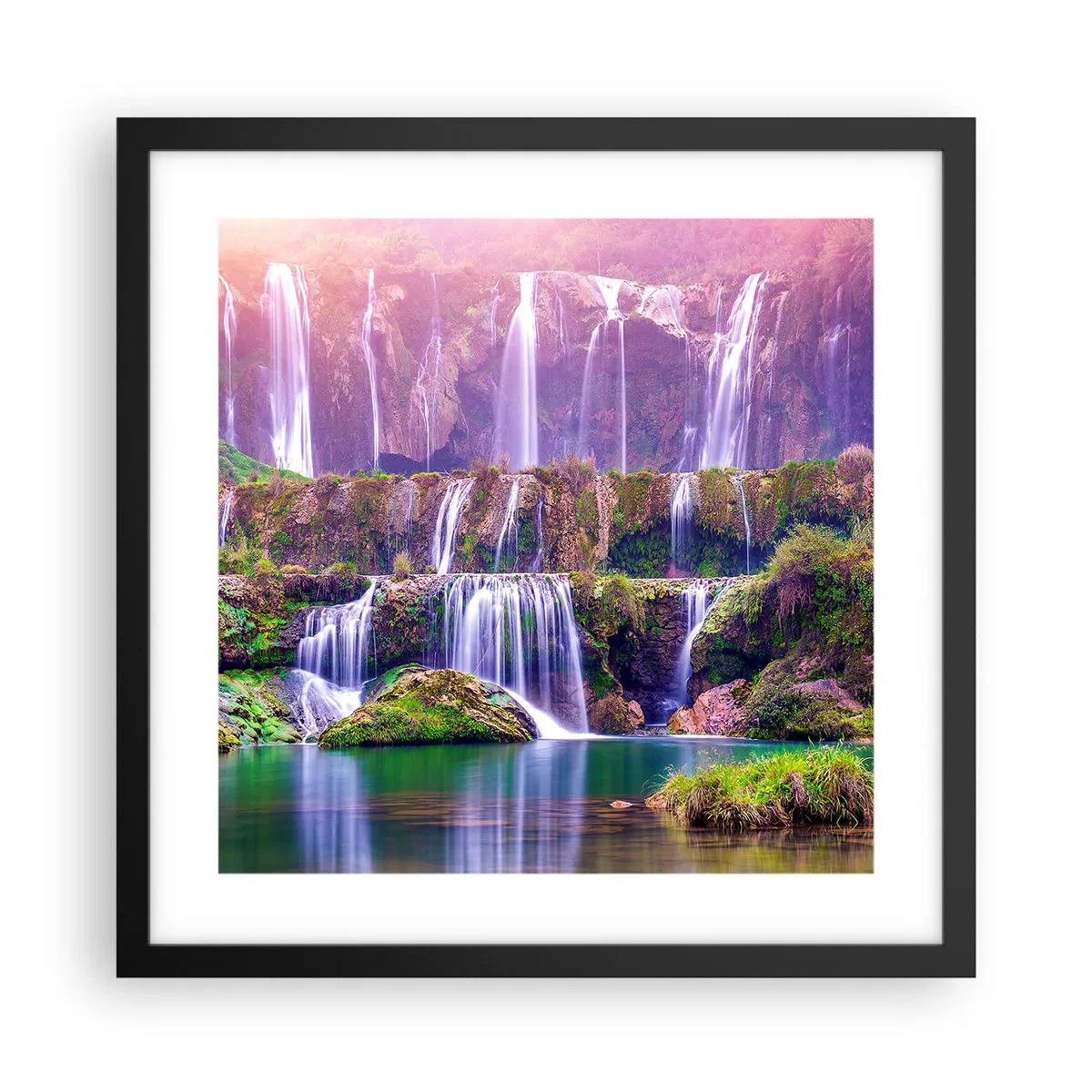 Poszter fehér keretben - Lépcső a menybe - 40x40 cm