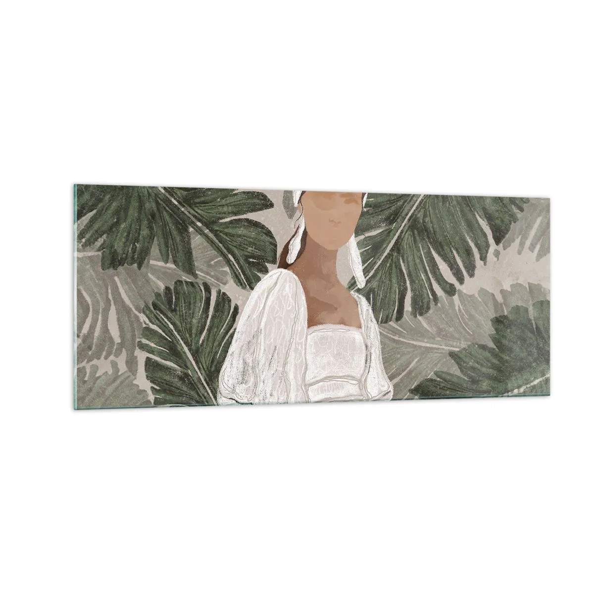 Üveg kép - Egzotikus portré - 100x40 cm