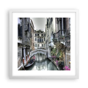 Poszter fekete keretben - Évszázadokon át néma elmélkedésben - 40x40 cm