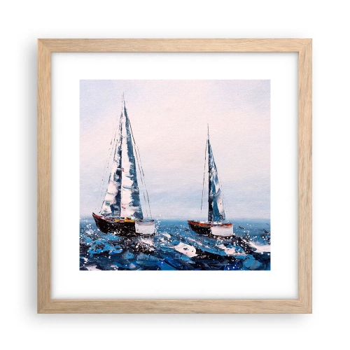 Poszter világos tölgy keretben - A szél testvérisége - 30x30 cm