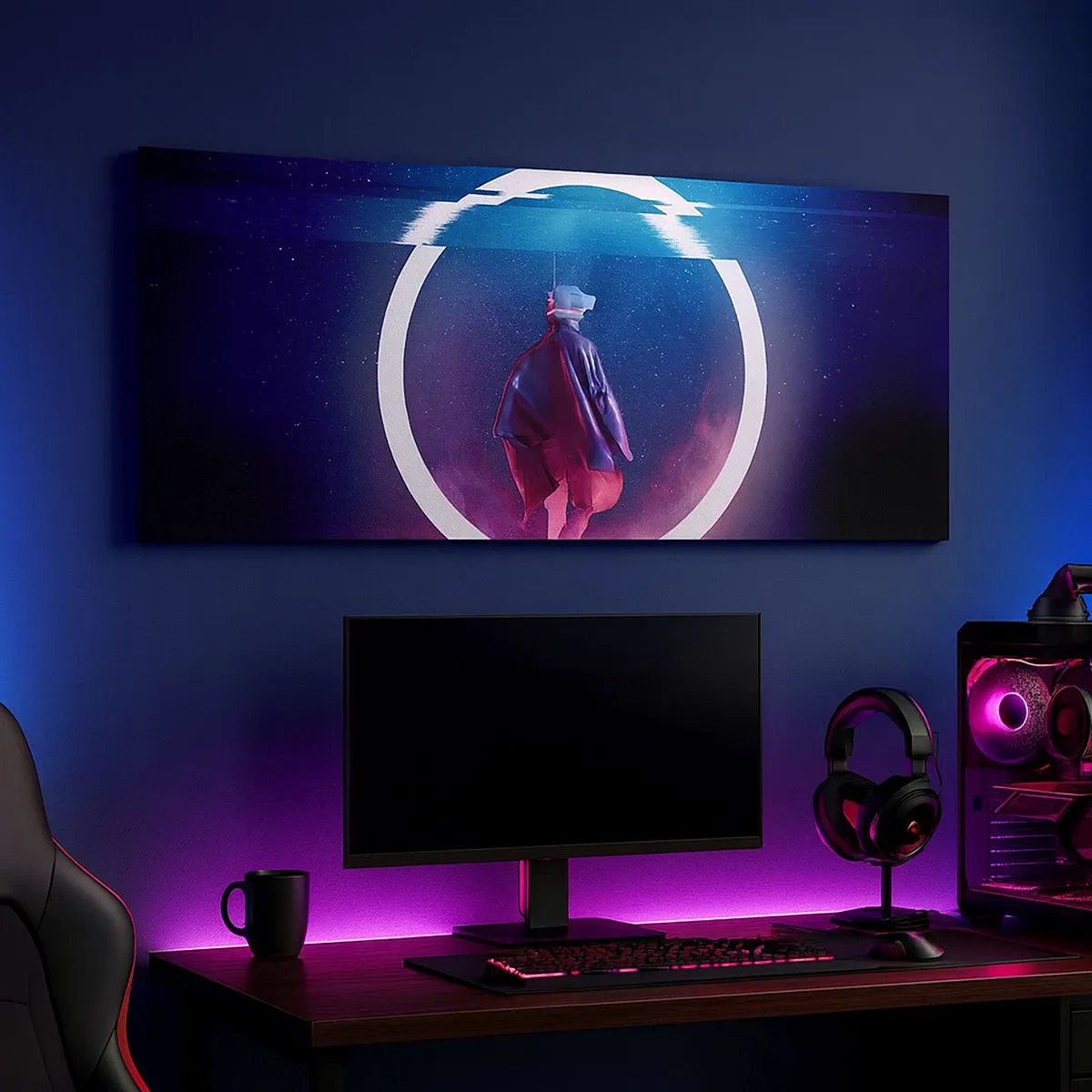 Vászonkép - Világok között - 100x40 cm