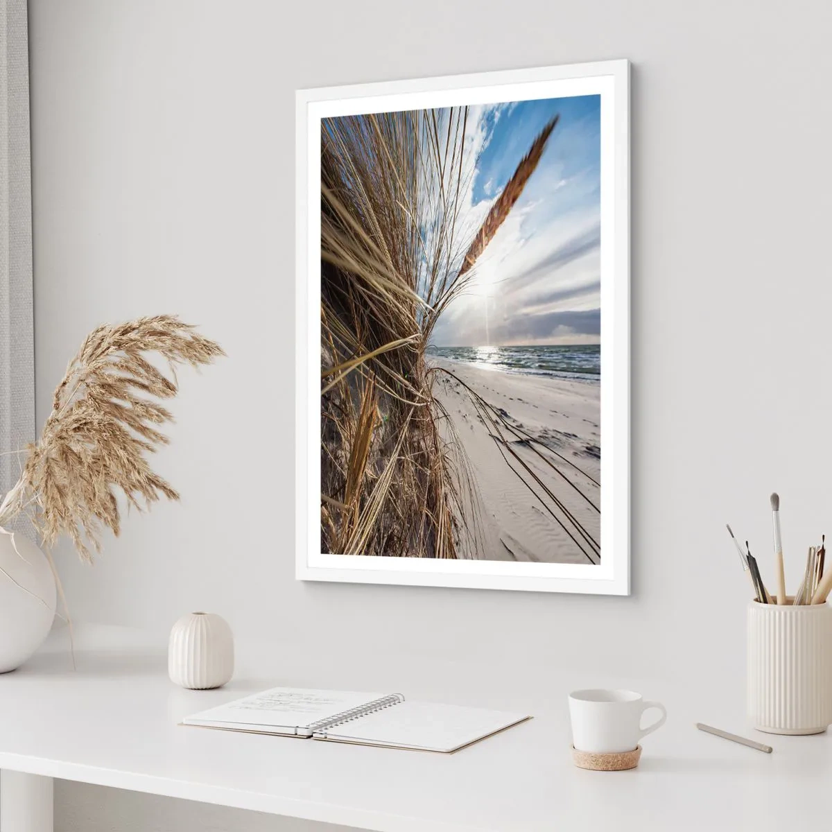 Poszter fekete keretben - Az elemek találkozása - 50x70 cm