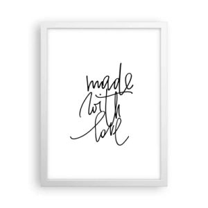 Poszter fekete keretben - A legjobb márka - 30x40 cm