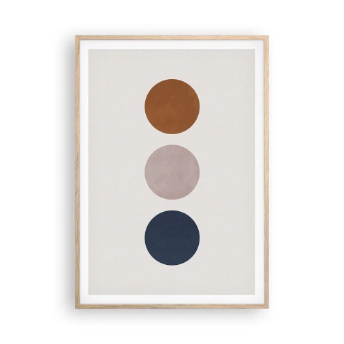 Poszter világos tölgy keretben - A tökéletesség szimbóluma - 70x100 cm