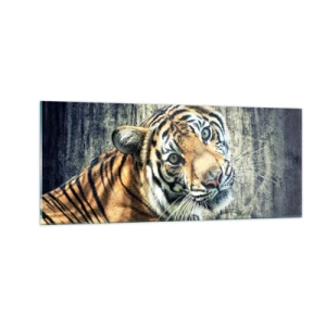 Üveg kép - Portré a fénysugárban - 100x40 cm