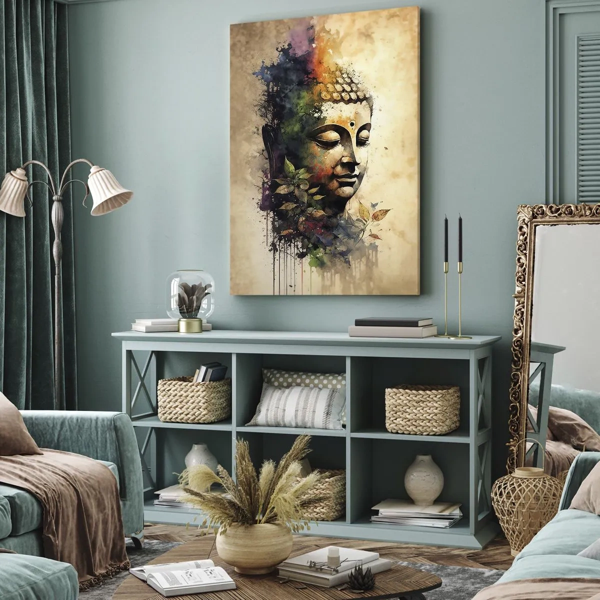 Vászonkép - Namaste! - 55x100 cm