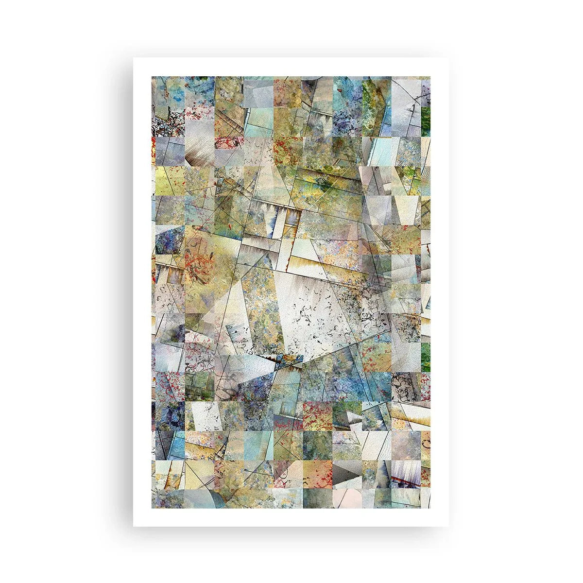 Poszter - Geometrikus átrendeződés - 61x91 cm