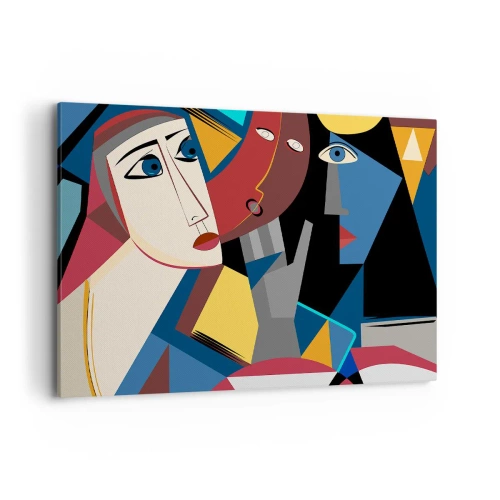 Vászonkép - Kubisták beszélgetése - 100x70 cm