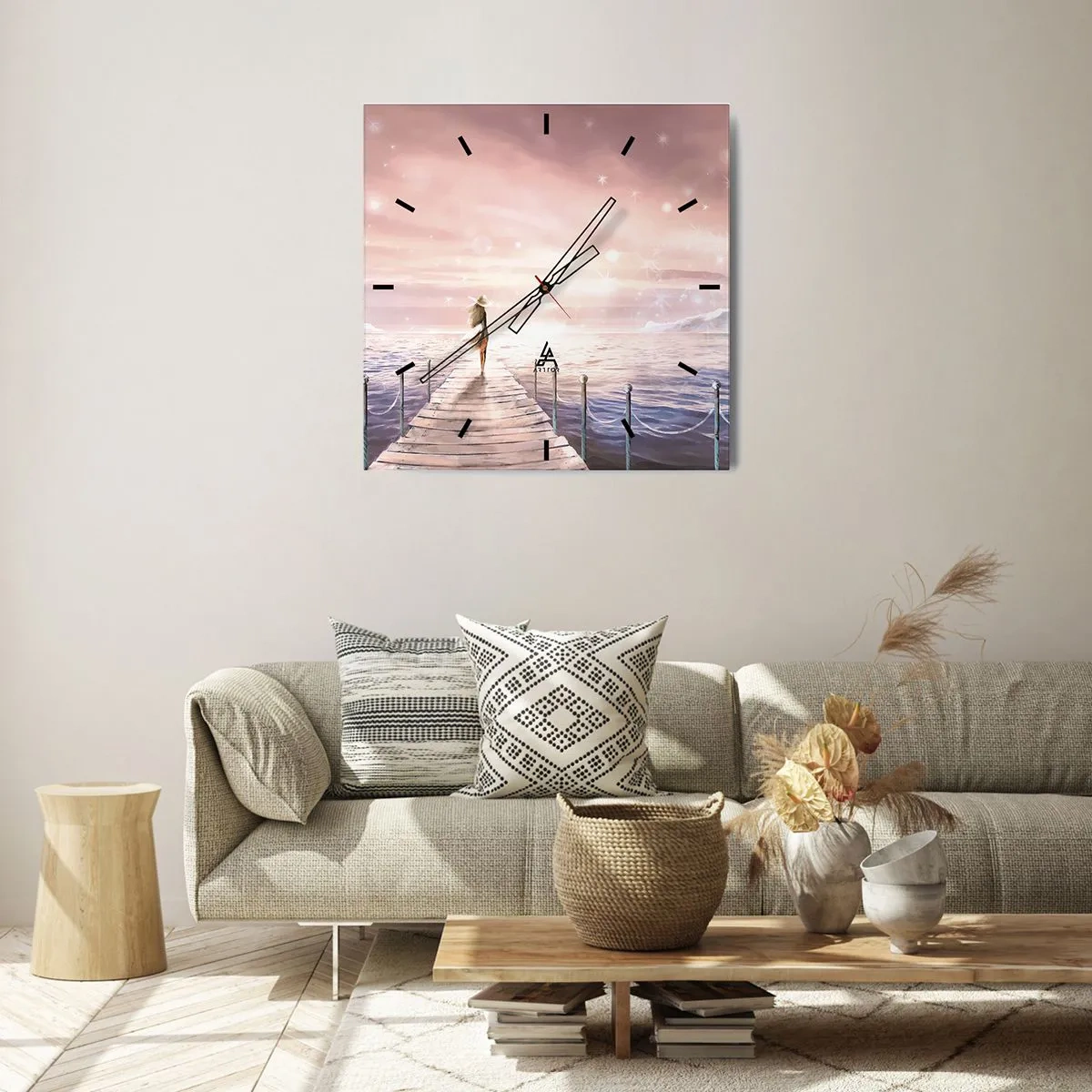 Falióra, Óra - Egy álom fényében - 40x40 cm