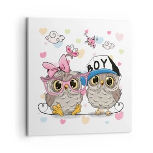 Vászonkép - Szeressük egymást! - 60x60 cm