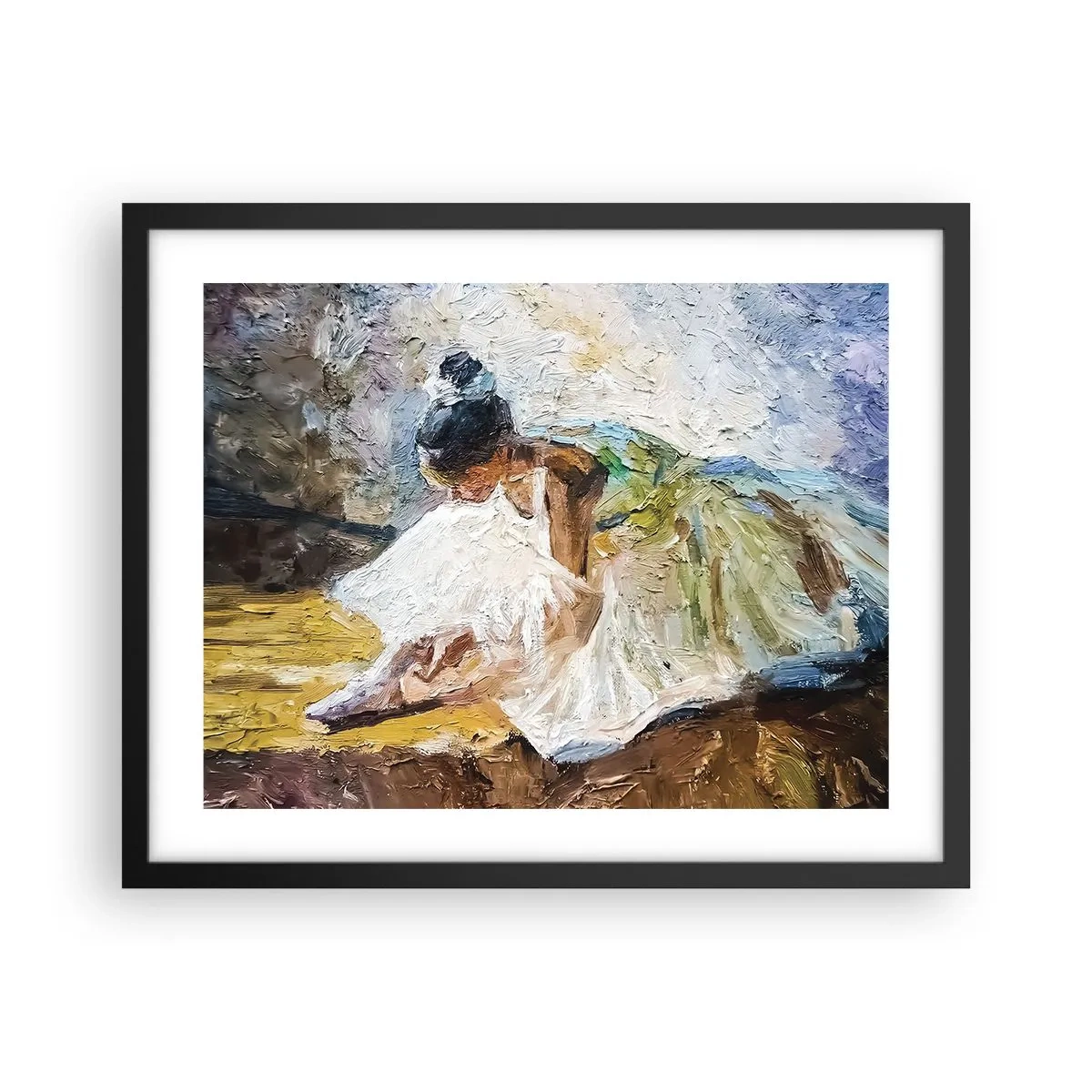 Poszter fehér keretben - Degas festményéből - 50x40 cm