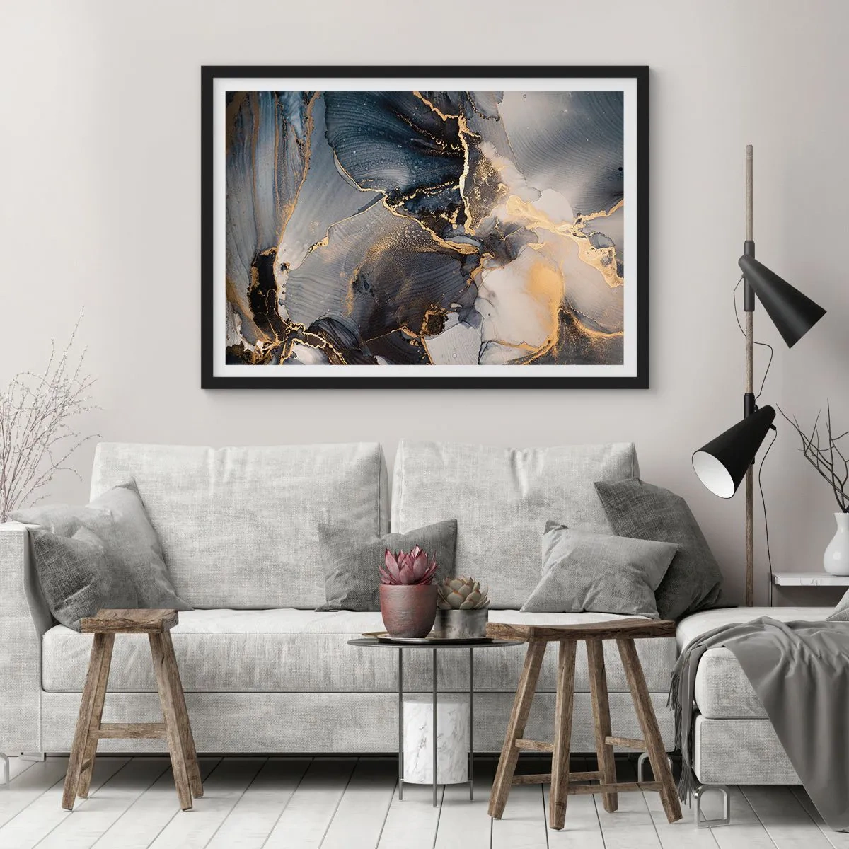 Poszter fehér keretben - Egy kő élete - 70x50 cm