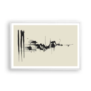 Poszter fekete keretben - Sietős absztrakció - 91x61 cm