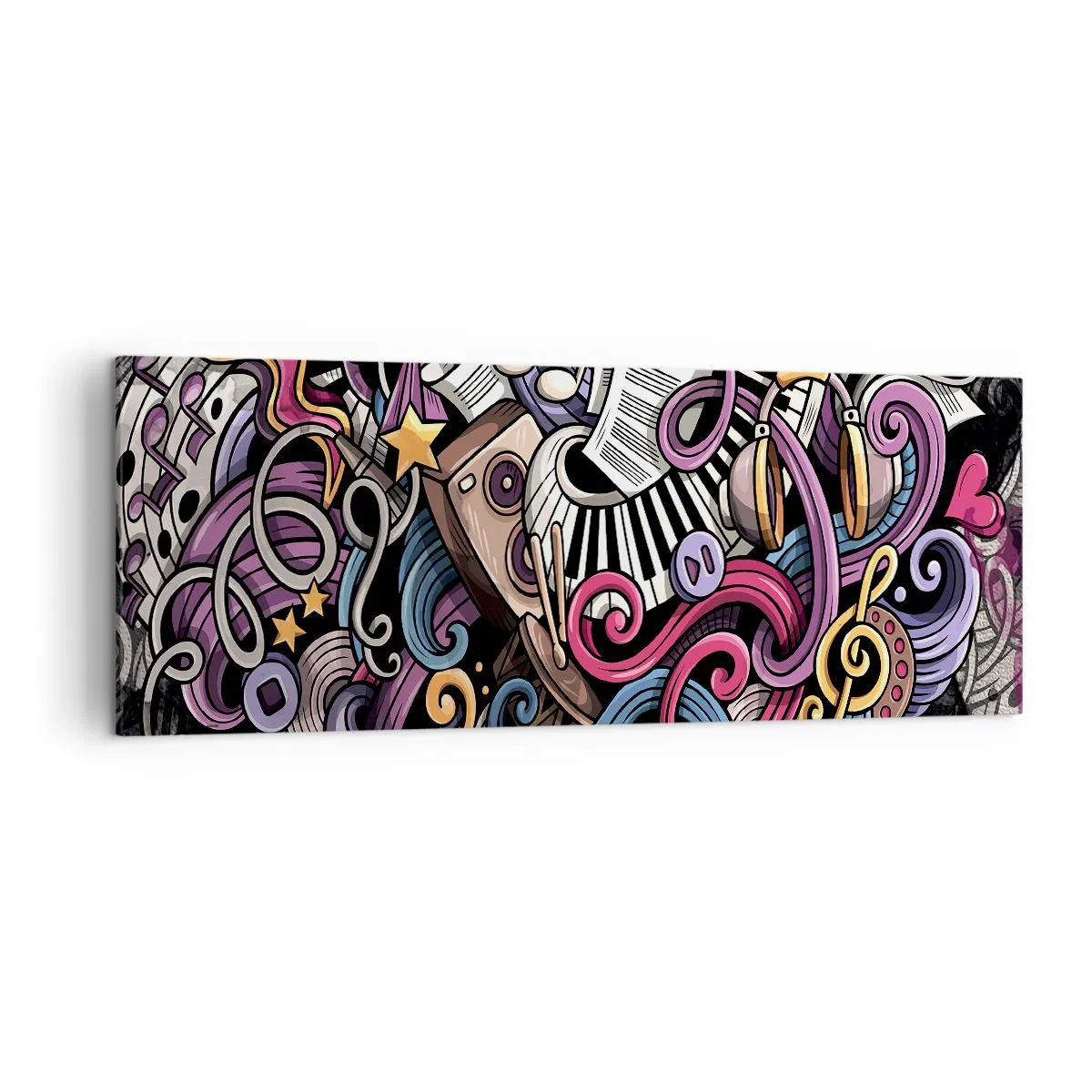 Vászonkép - Bonyolult dallam - 140x50 cm
