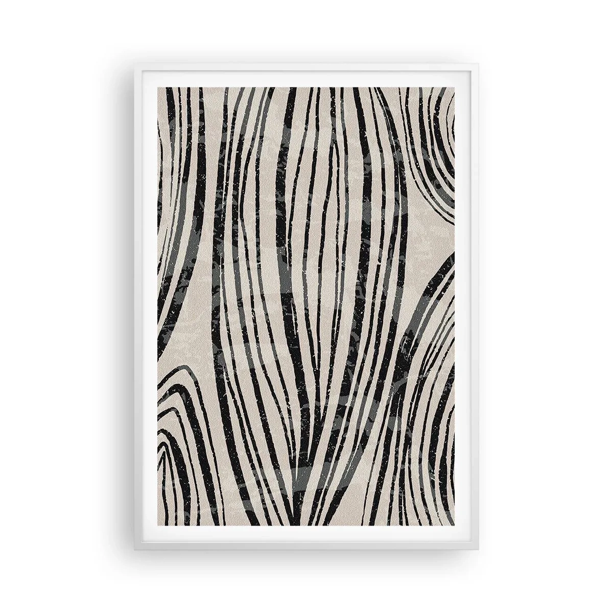 Poszter fekete keretben - Vonalak csobbanása - 70x100 cm