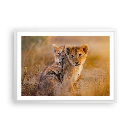 Poszter fekete keretben - Ne zavarni! Szórakozunk - 70x50 cm