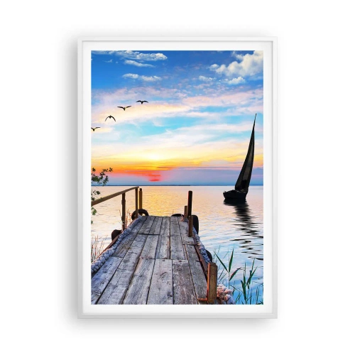 Poszter fekete keretben - Kellemes este - 70x100 cm