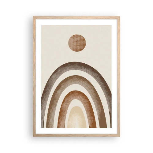 Poszter világos tölgy keretben - Egy messzi-messzi galaxisban - 50x70 cm