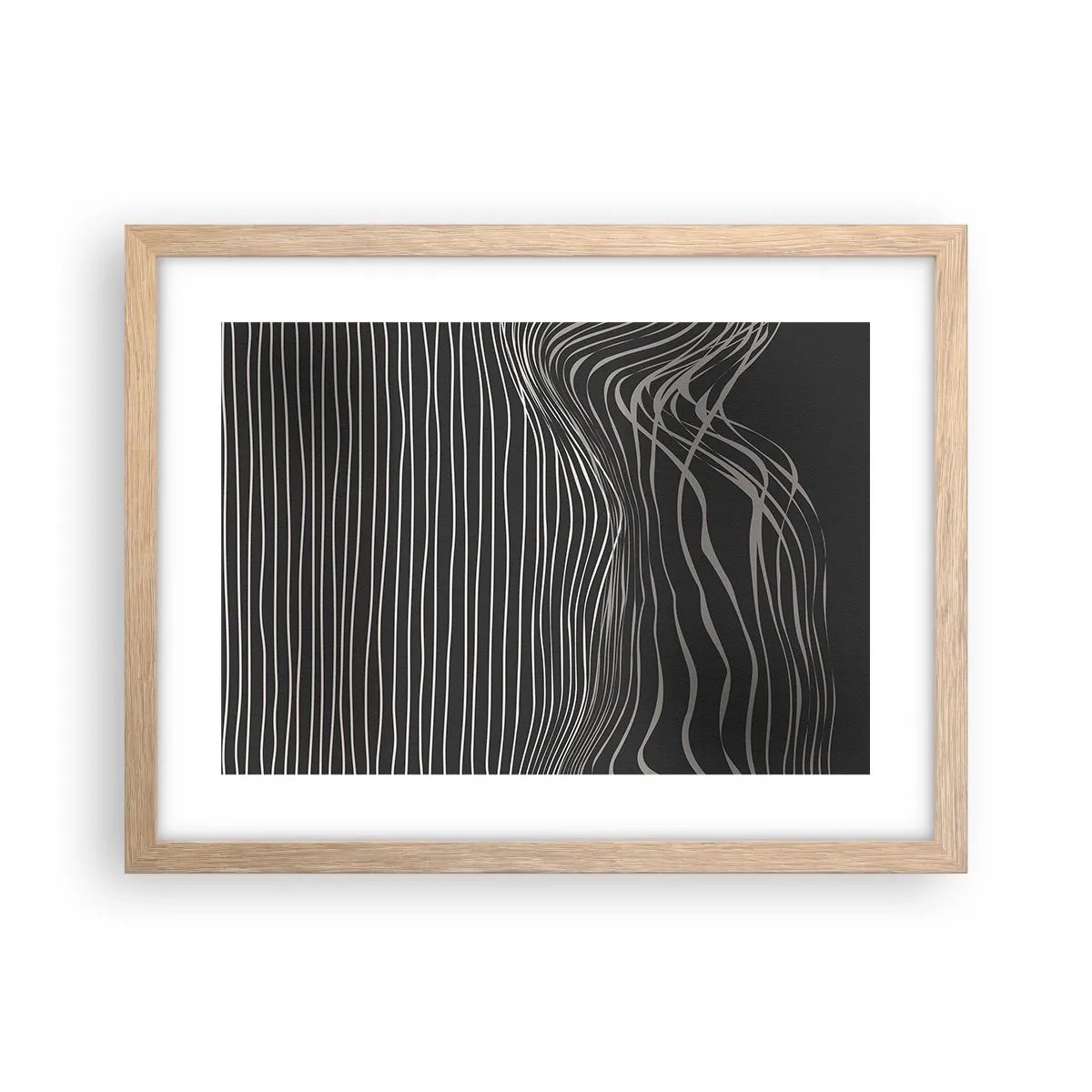 Poszter világos tölgy keretben - Ritmus és akcentus - 40x30 cm