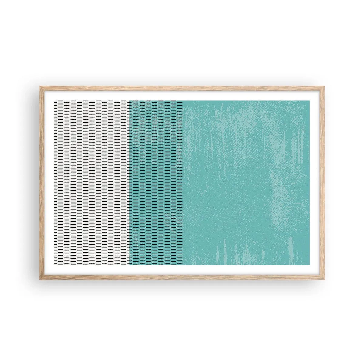 Poszter világos tölgy keretben - Kiegyensúlyozott kompozíció - 91x61 cm