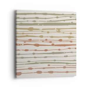 Vászonkép - Zenei színjegyzetelés - 40x40 cm