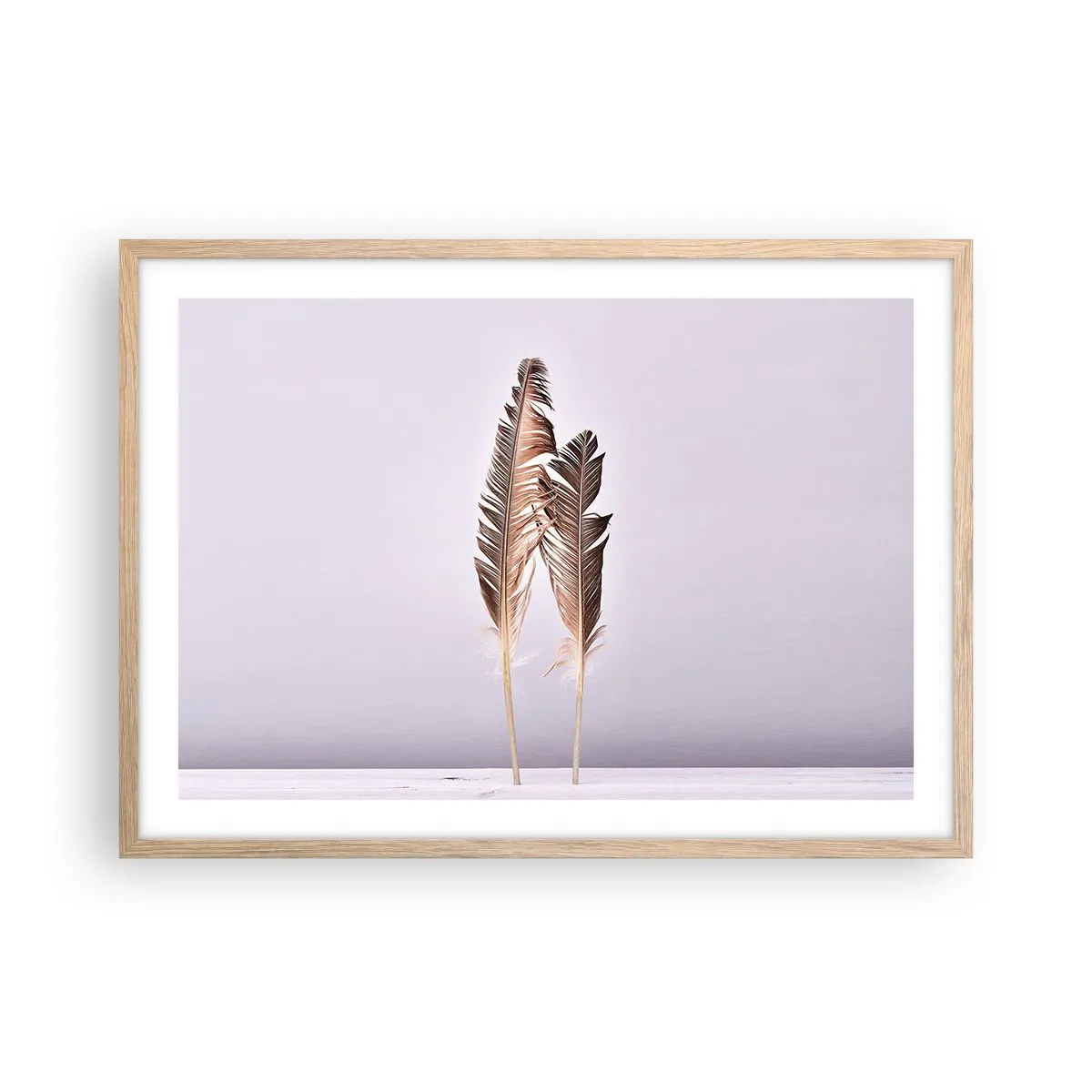 Poszter világos tölgy keretben - A semmi ellen - 70x50 cm