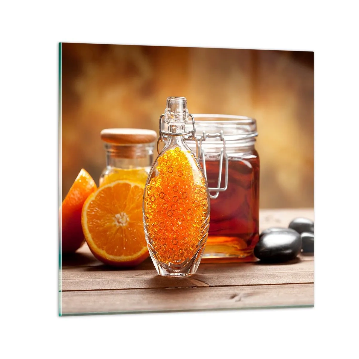 Üveg kép - Napos ízek és aromák - 40x40 cm