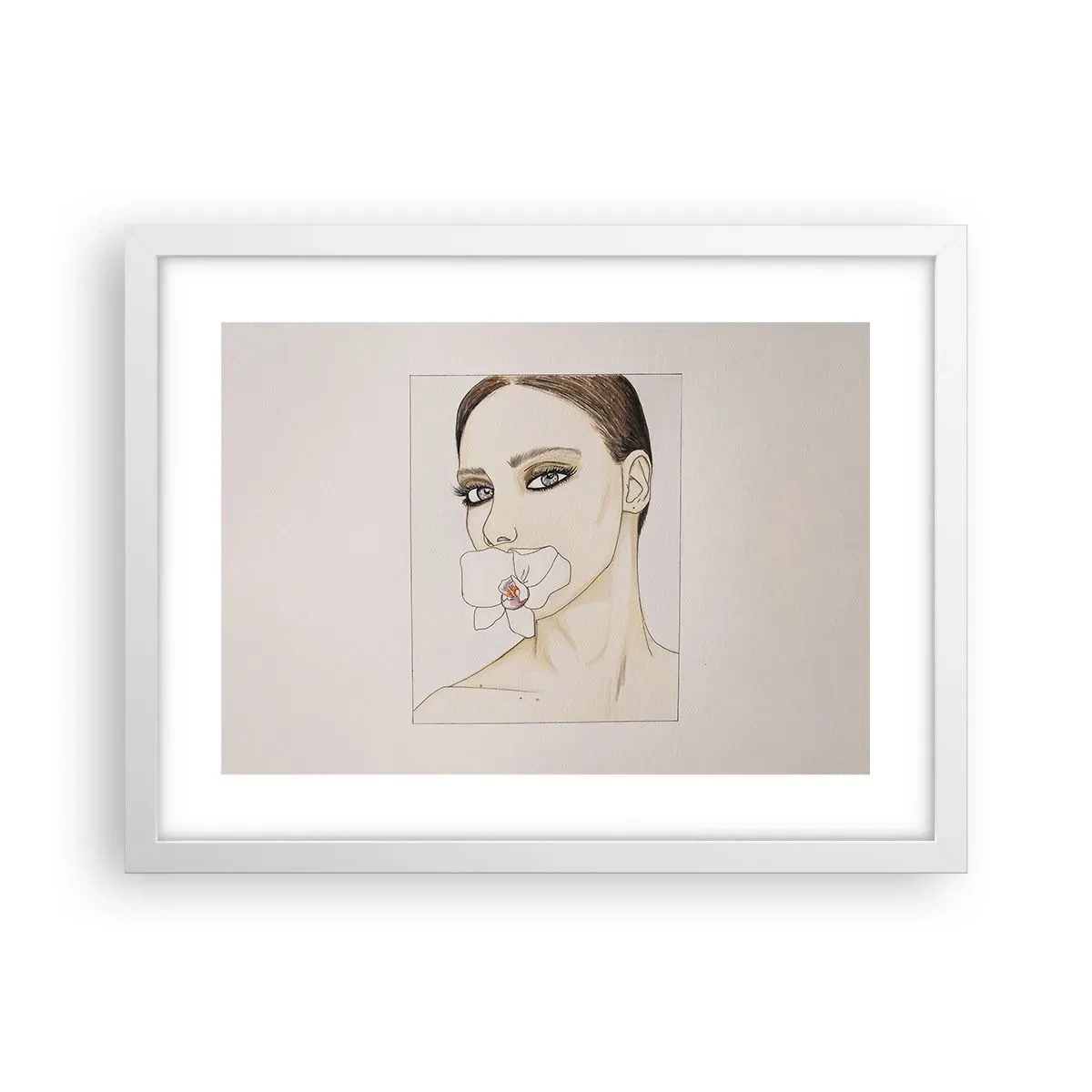 Poszter fekete keretben - Az elegancia és a szépség szimbóluma - 40x30 cm