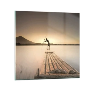 Üveg kép - Pihenés előtt - 30x30 cm