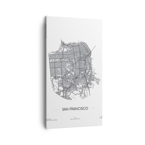 Vászonkép - San Francisco anatómiája - 45x80 cm