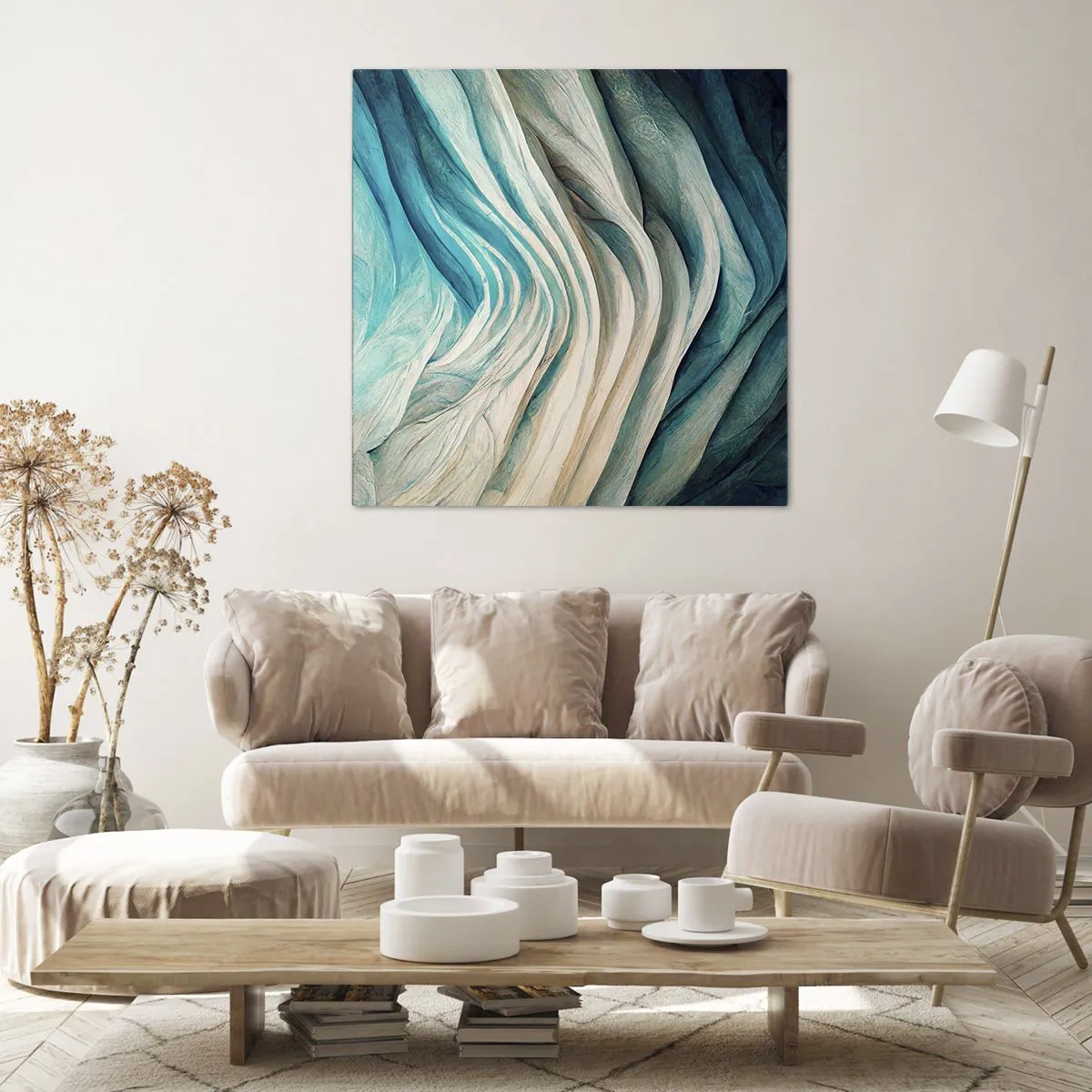 Vászonkép - Kék telhetetlenség - 40x40 cm