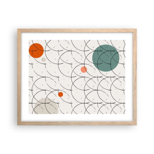 Poszter világos tölgy keretben - A pop-art szellemében - 50x40 cm