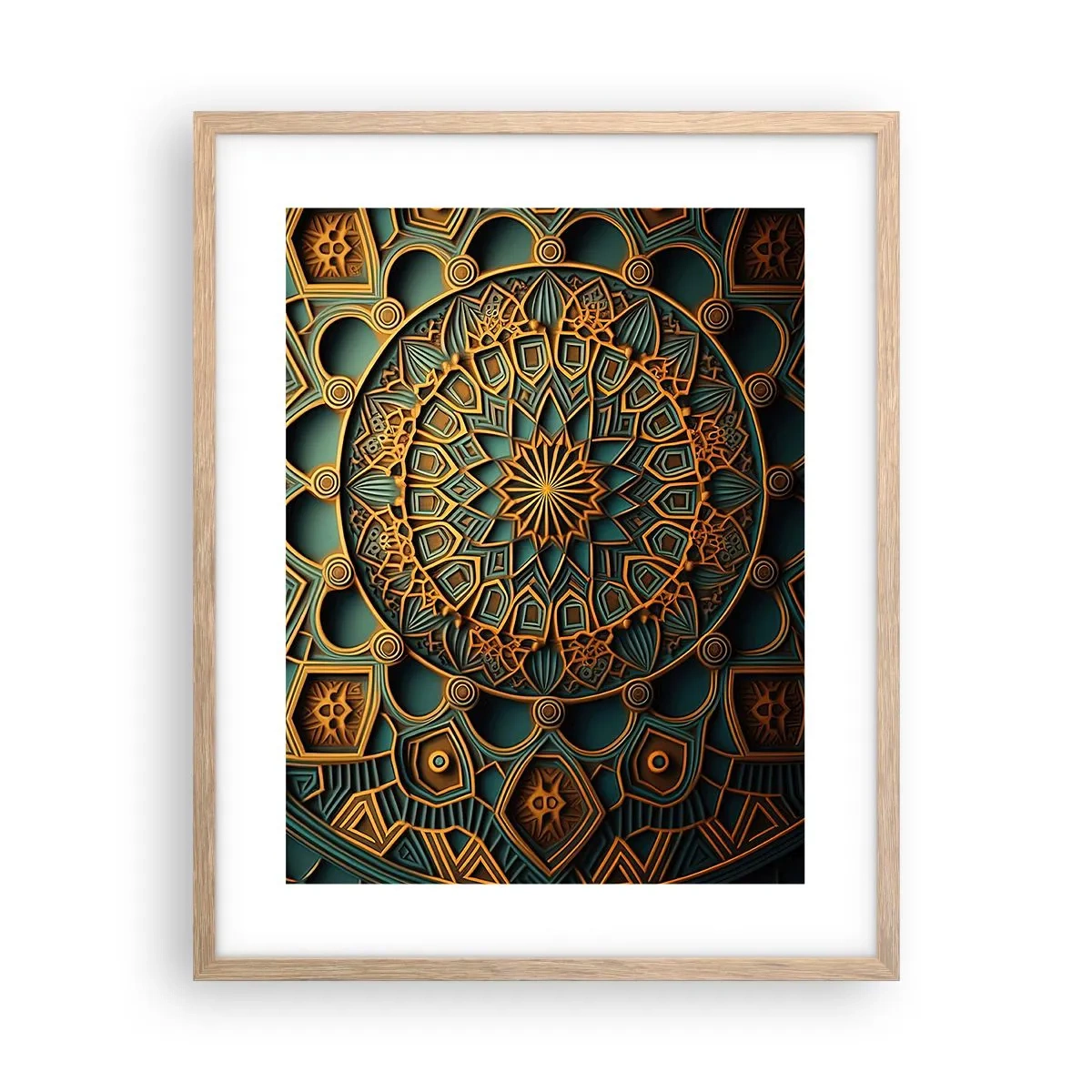 Poszter világos tölgy keretben - Egy arab éghajlaton - 40x50 cm