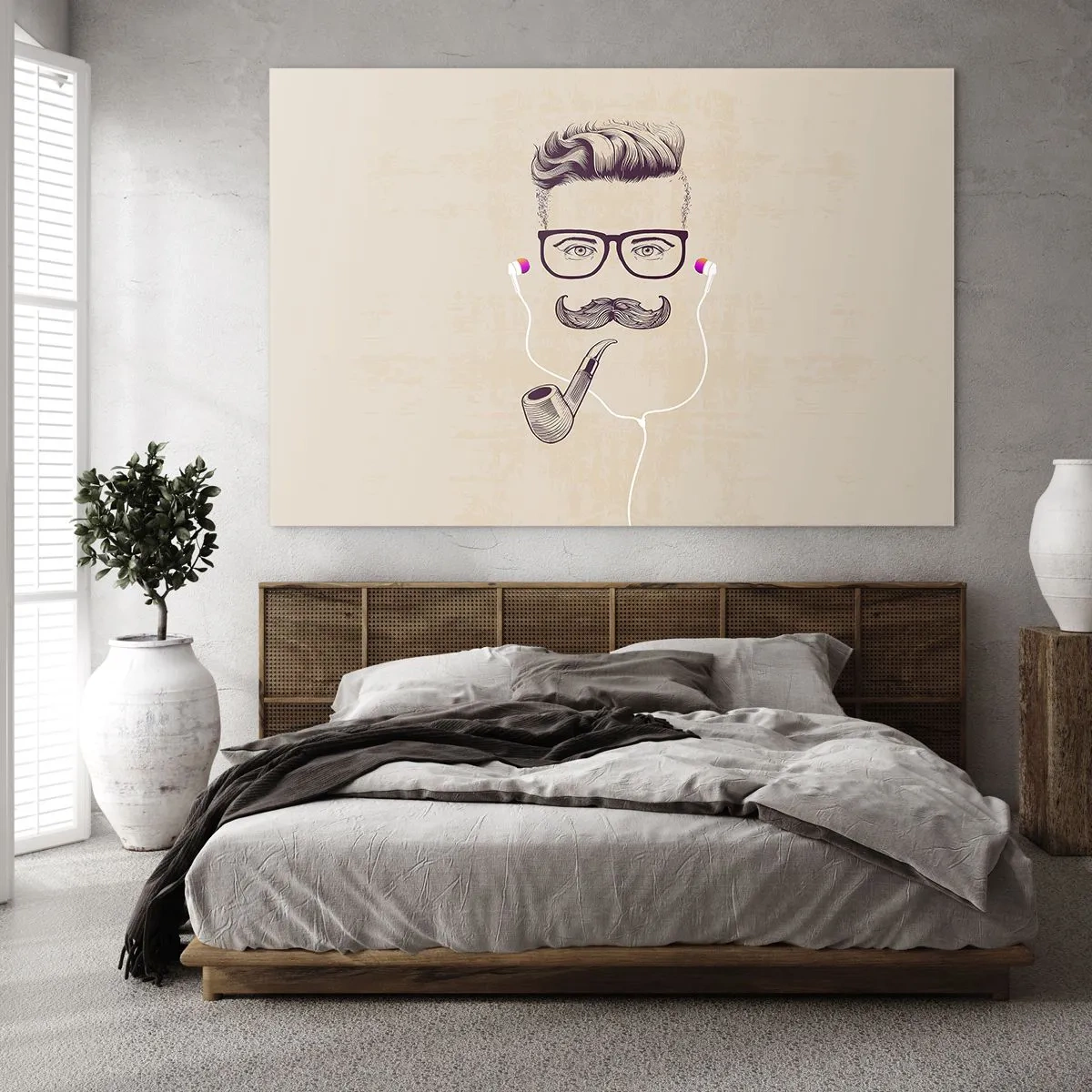 Üveg kép - Egy igazi férfi? - 100x70 cm