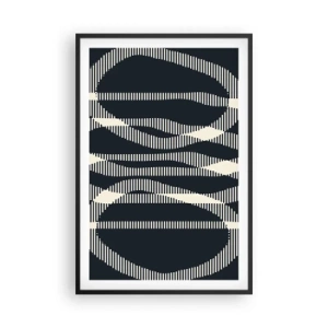 Poszter fehér keretben - Sötétség megtörése kísérlete - 61x91 cm