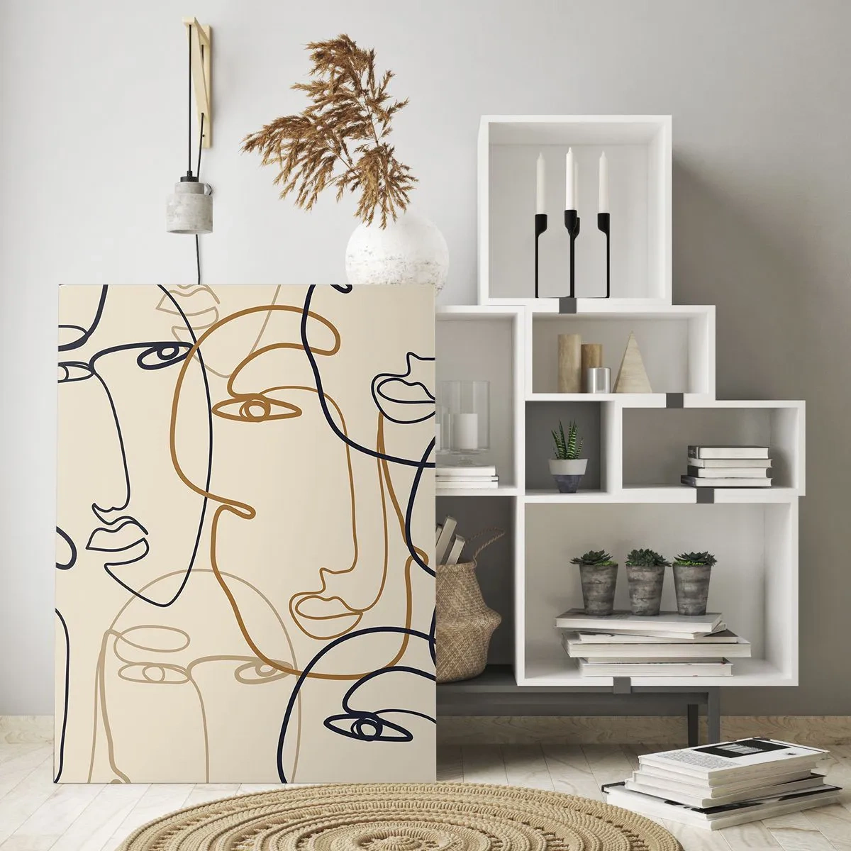 Üveg kép - Többszörös portré - 80x120 cm