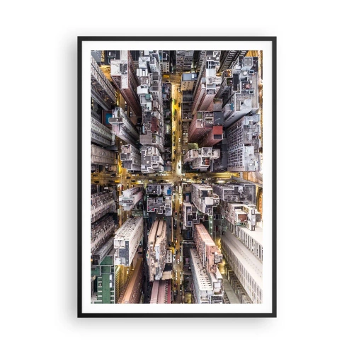 Poszter fehér keretben - Üdvözlet Hongkongból - 70x100 cm