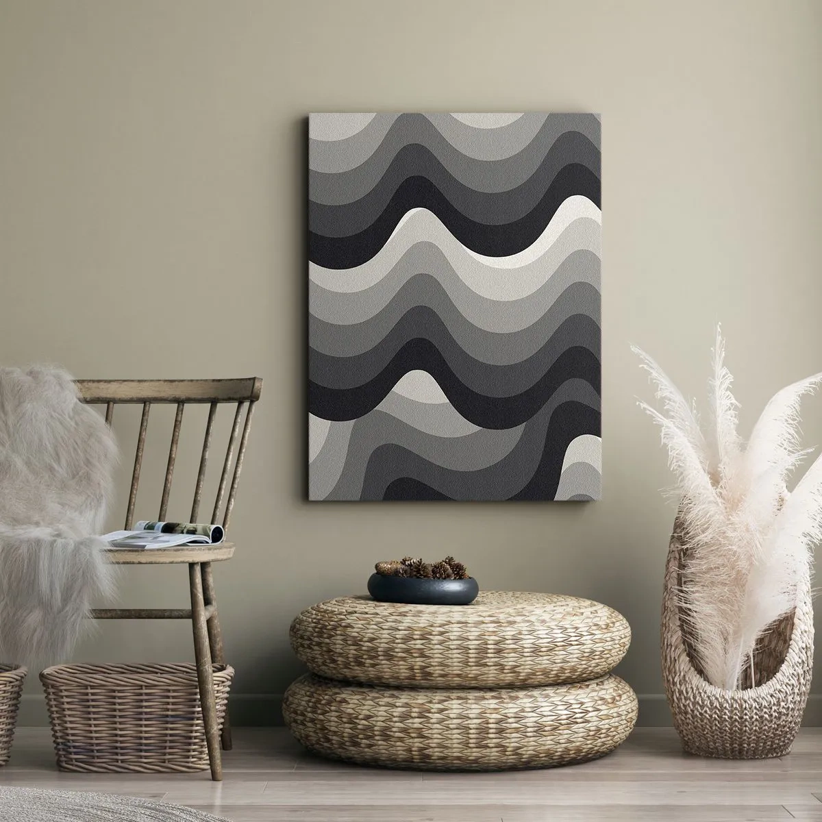 Vászonkép - Hullám a hullám után - 70x100 cm