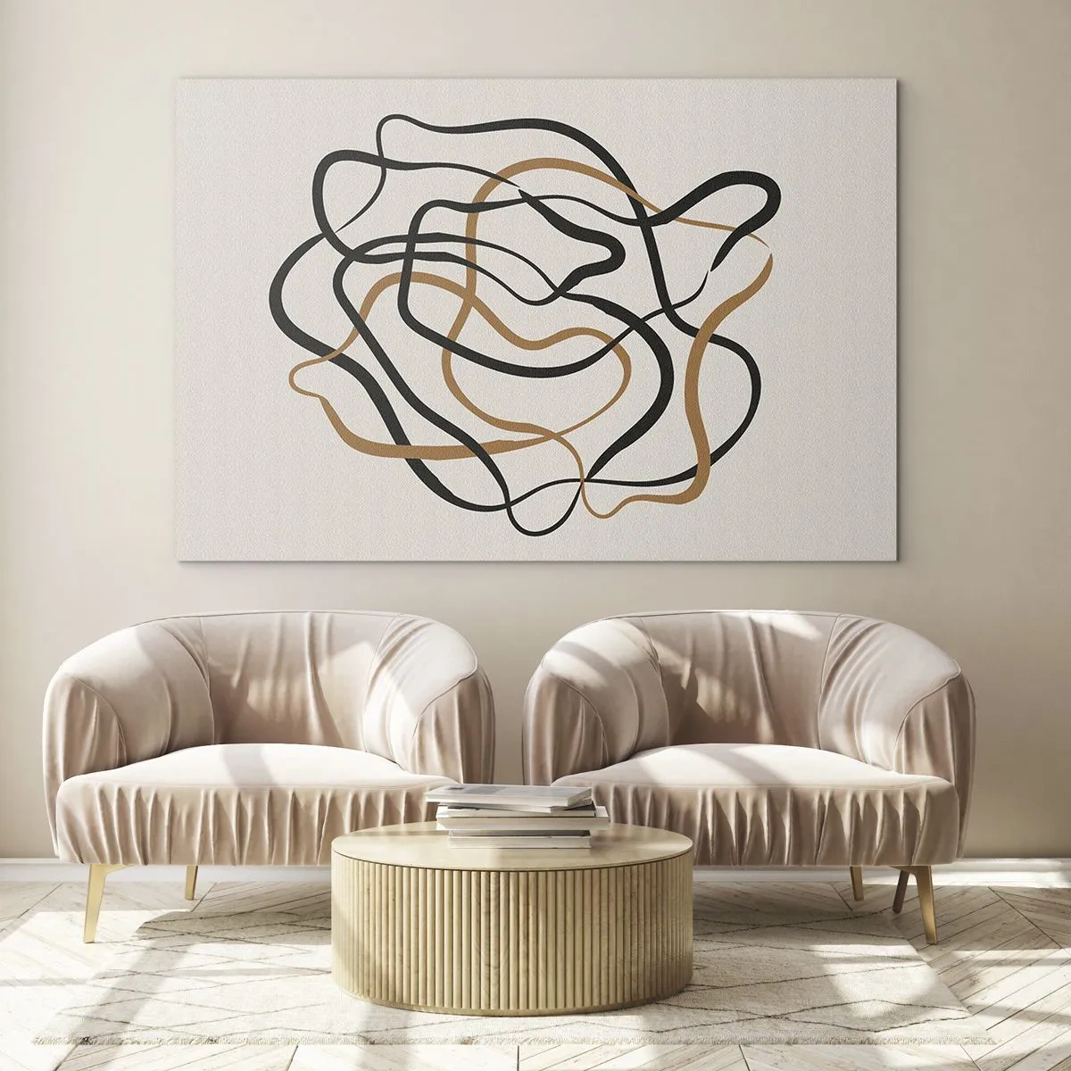 Üveg kép - Minden összezavarodott - 120x80 cm