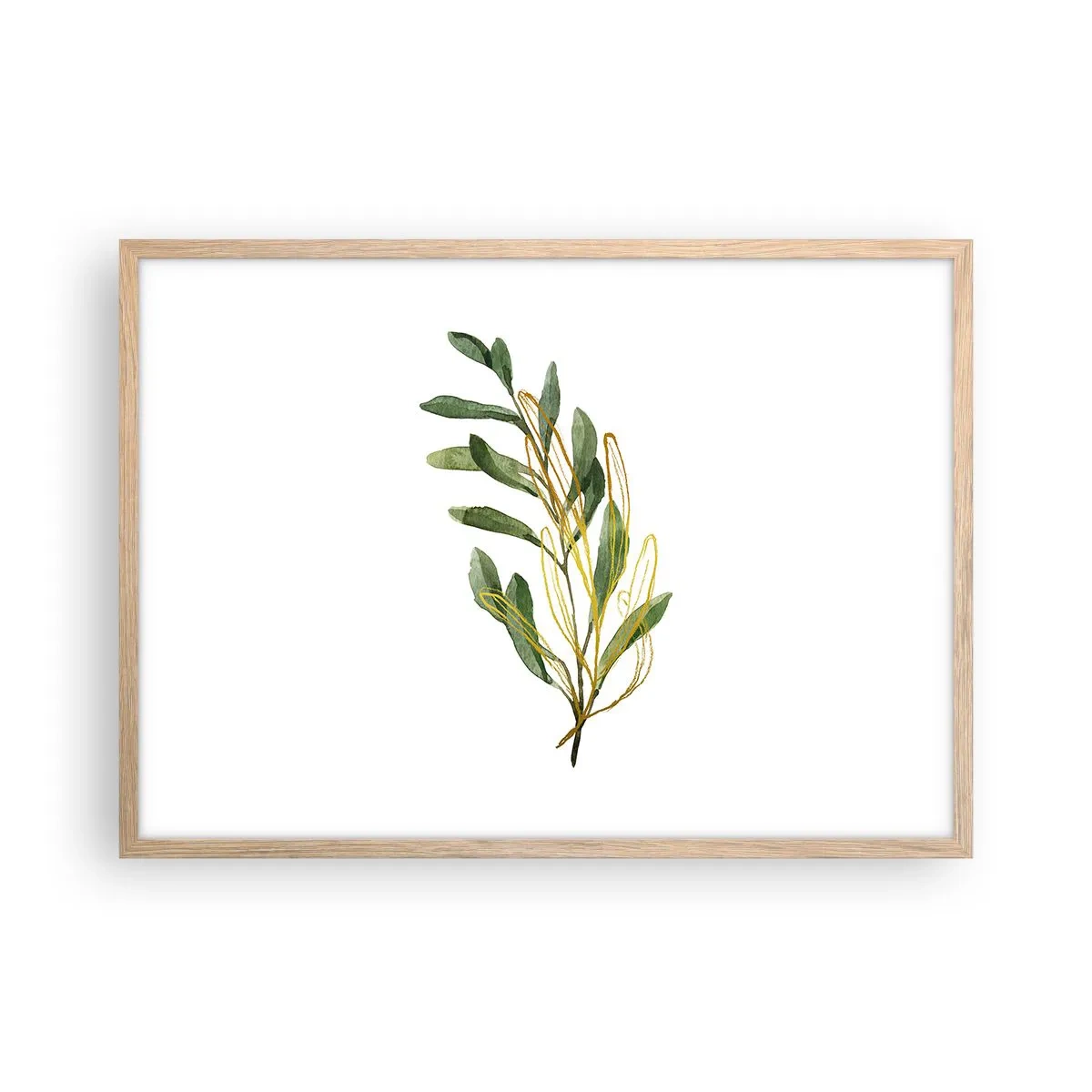 Poszter világos tölgy keretben - Minden, ami jó - 70x50 cm