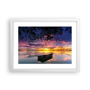 Poszter fekete keretben - „Úgy tűnik, az ég közepén lógsz...” - 40x30 cm