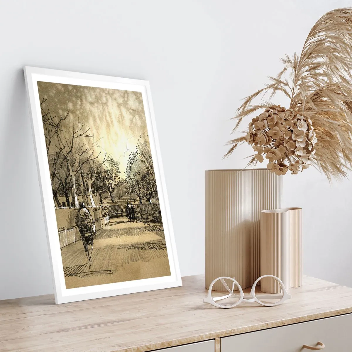 Poszter fekete keretben - Egy tollal megállított pillanat - 70x100 cm