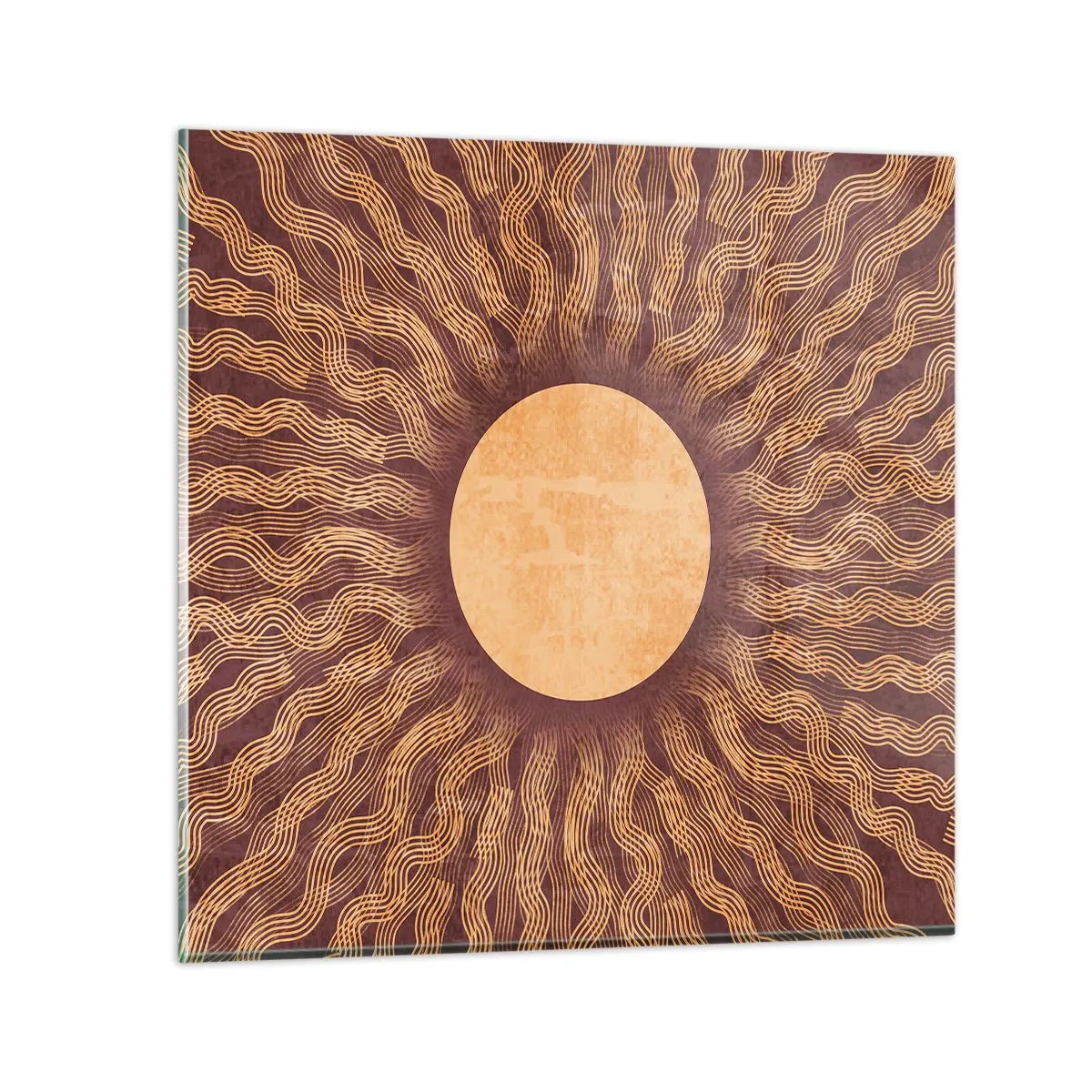 Üveg kép - A nap ikonja - 60x60 cm